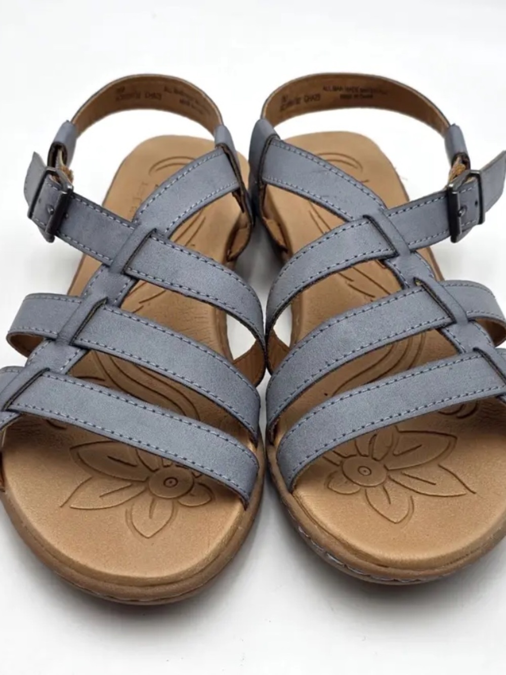 B.O.C Born Concept Blue Vegan Leather Slingback Sandals 9M NWT